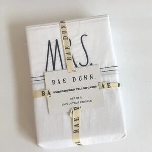 Rae Dunn Mr. and Mrs. Pillowcases